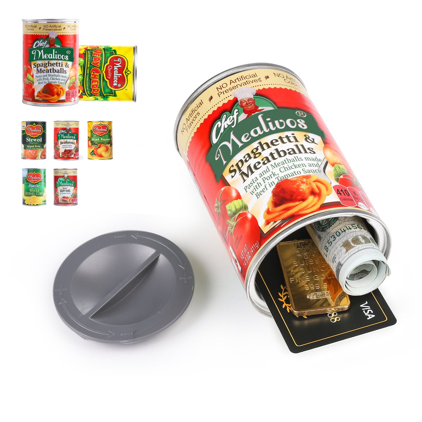 Hidden Safe Fake Can with Hidden Compartment, Hidden Storage Keep Your Valuables Safe Like Money, Keys, and Jewelry