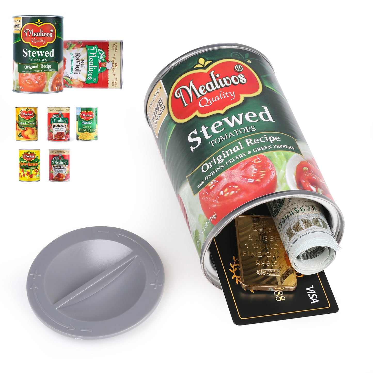 Hidden Safe Fake Can with Hidden Compartment, Hidden Storage Keep Your Valuables Safe Like Money, Keys, and Jewelry