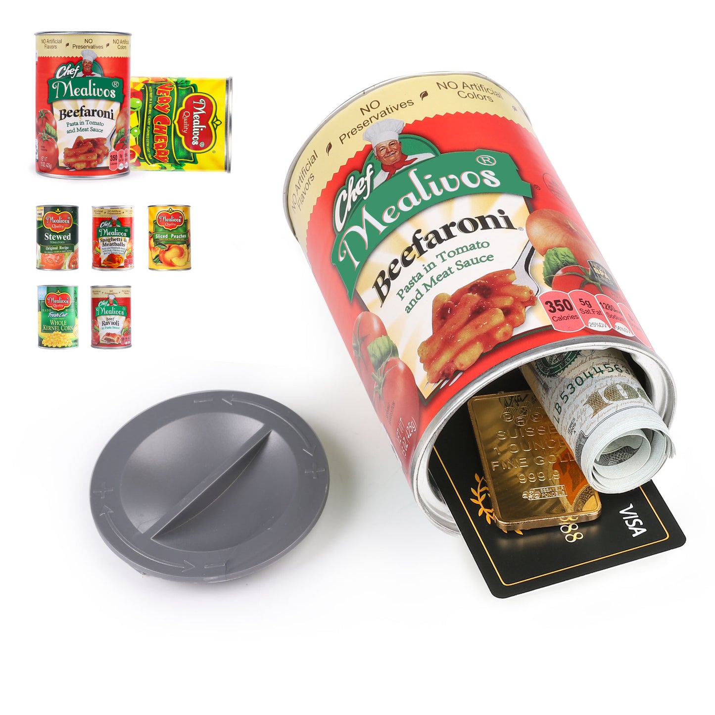 Hidden Safe Fake Can with Hidden Compartment, Hidden Storage Keep Your Valuables Safe Like Money, Keys, and Jewelry