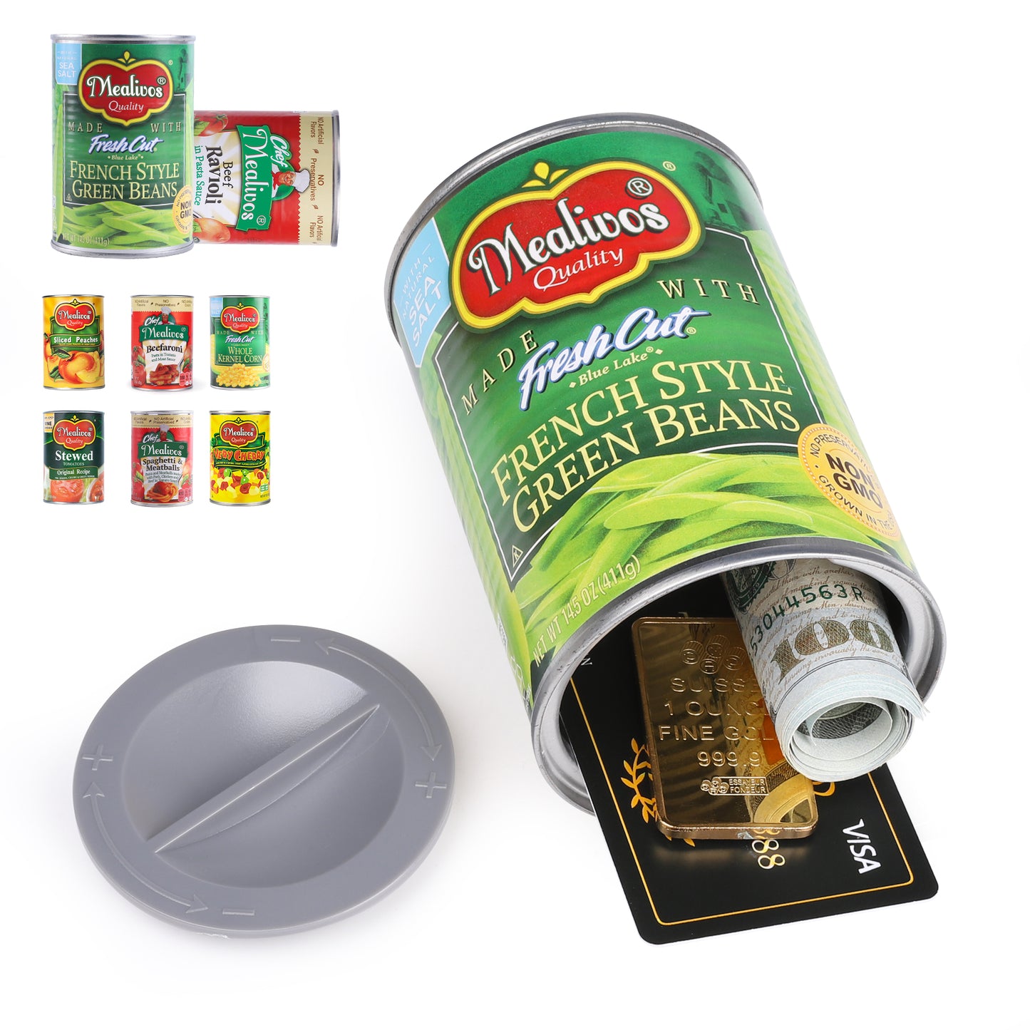 Hidden Safe Fake Can with Hidden Compartment, Hidden Storage Keep Your Valuables Safe Like Money, Keys, and Jewelry