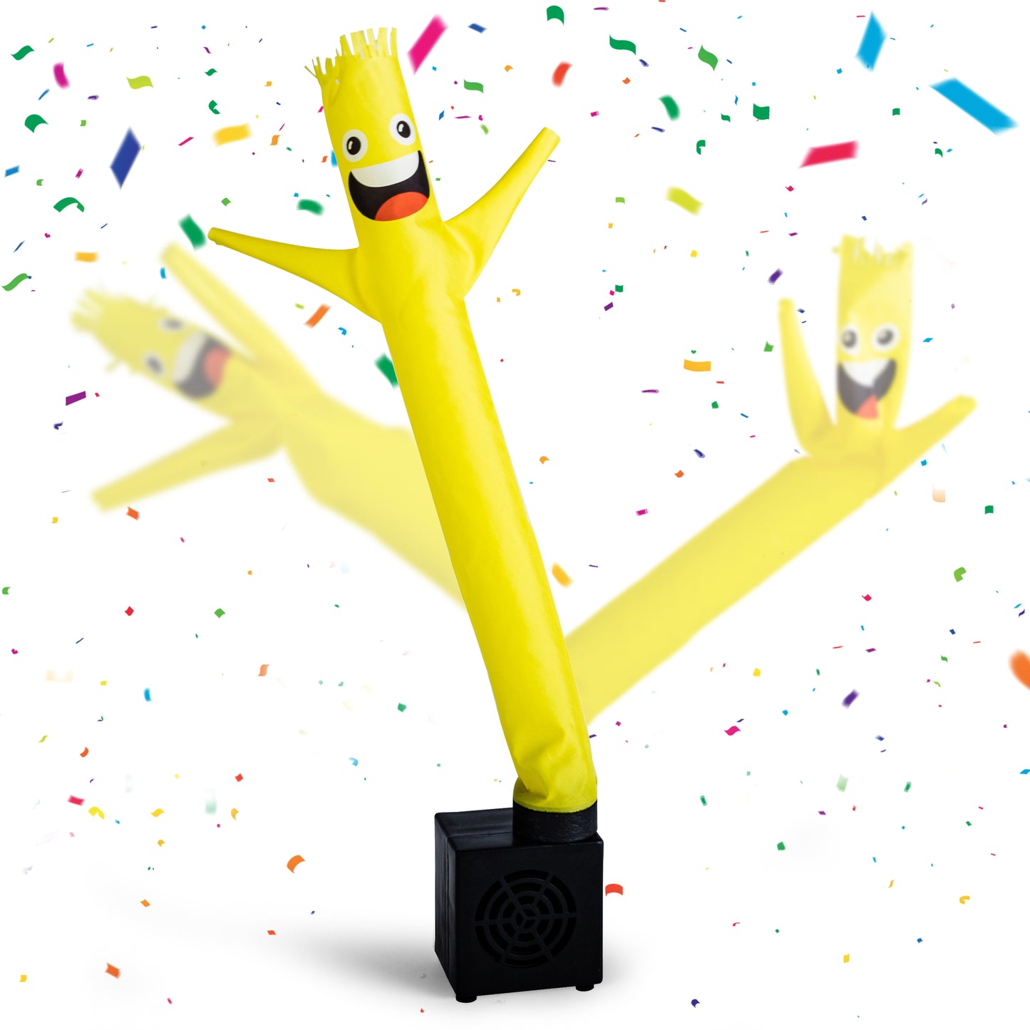 Mini Wacky Waving Inflatable Tube Guy with Blower - Funny Mini Inflatable Tube Man Desktop Decor White Elephant Gift for Birthdays Store Displays Parties Office Pranks