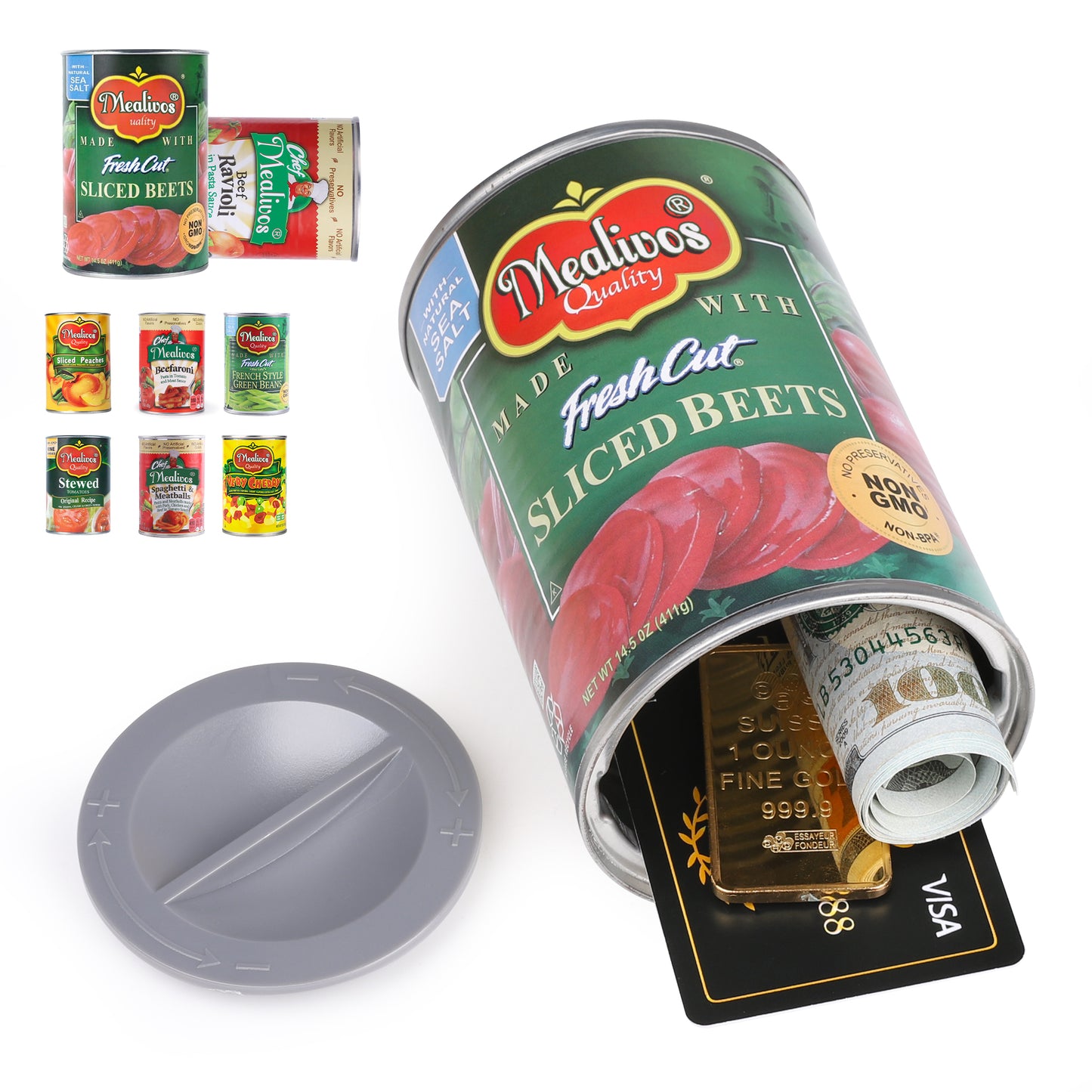 Hidden Safe Fake Can with Hidden Compartment, Hidden Storage Keep Your Valuables Safe Like Money, Keys, and Jewelry