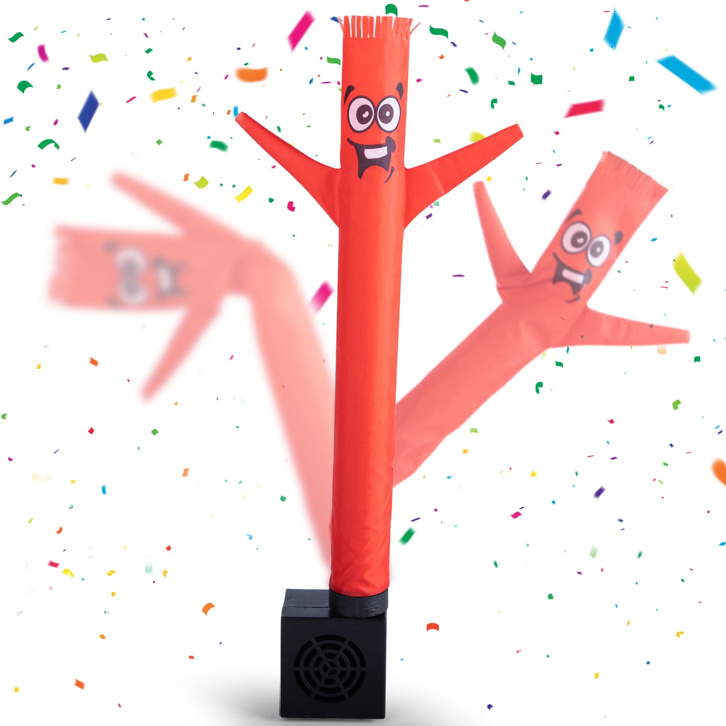 Mini Wacky Waving Inflatable Tube Guy with Blower - Funny Mini Inflatable Tube Man Desktop Decor White Elephant Gift for Birthdays Store Displays Parties Office Pranks