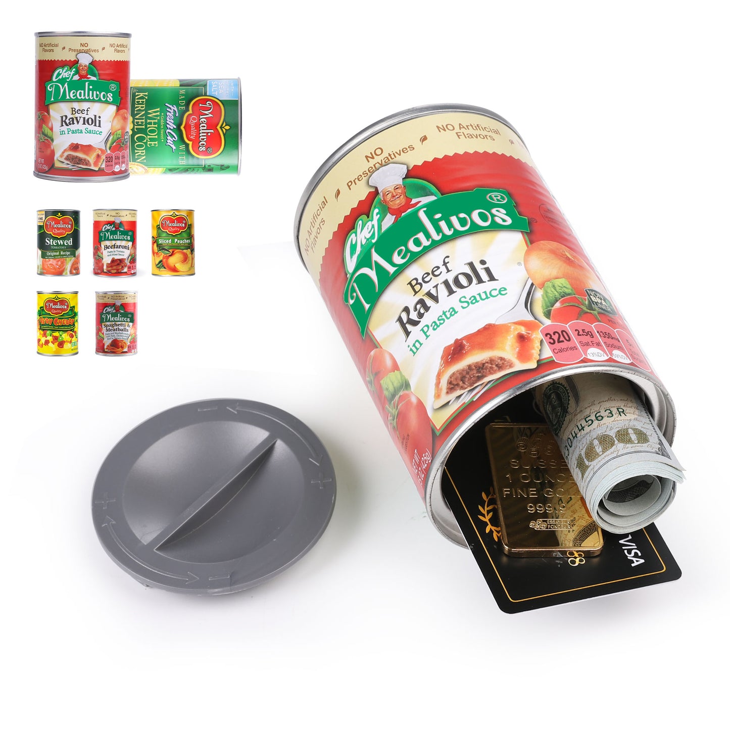 Hidden Safe Fake Can with Hidden Compartment, Hidden Storage Keep Your Valuables Safe Like Money, Keys, and Jewelry