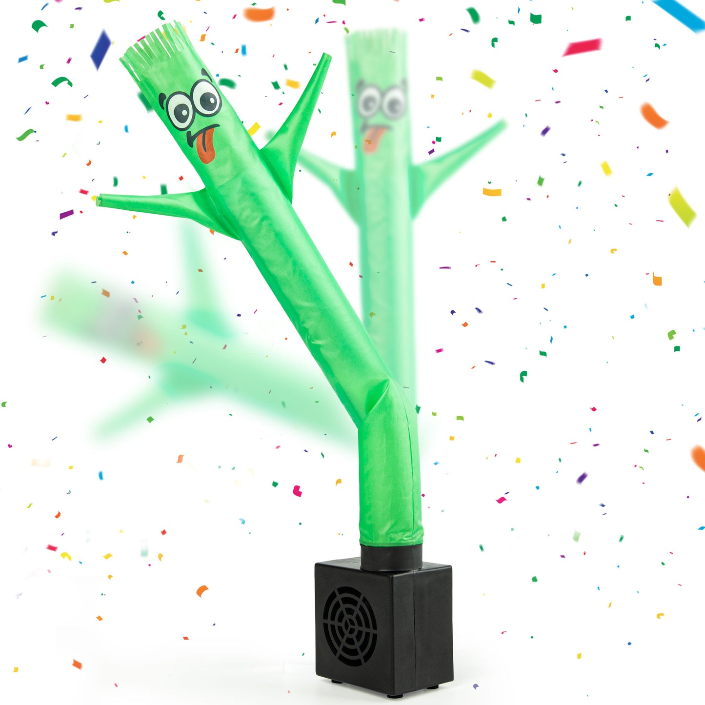 Mini Wacky Waving Inflatable Tube Guy with Blower - Funny Mini Inflatable Tube Man Desktop Decor White Elephant Gift for Birthdays Store Displays Parties Office Pranks