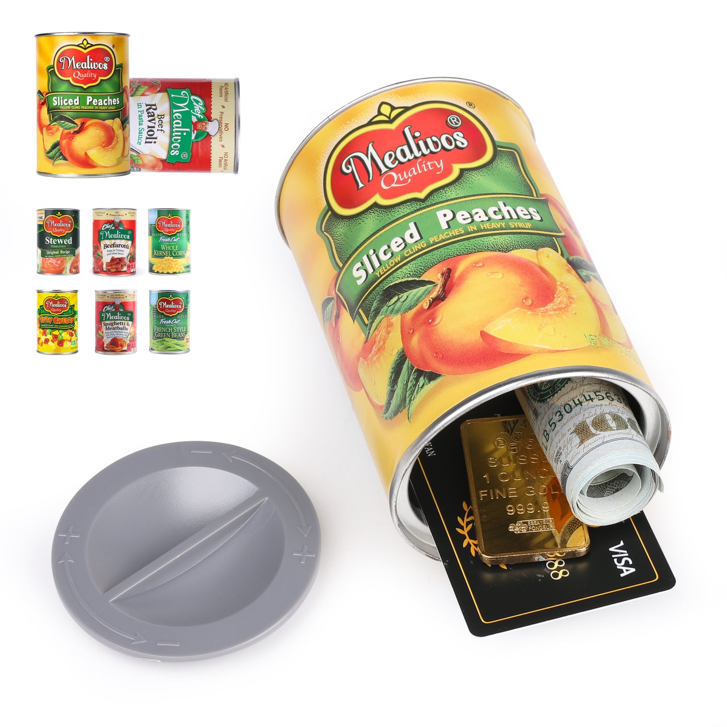 Hidden Safe Fake Can with Hidden Compartment, Hidden Storage Keep Your Valuables Safe Like Money, Keys, and Jewelry