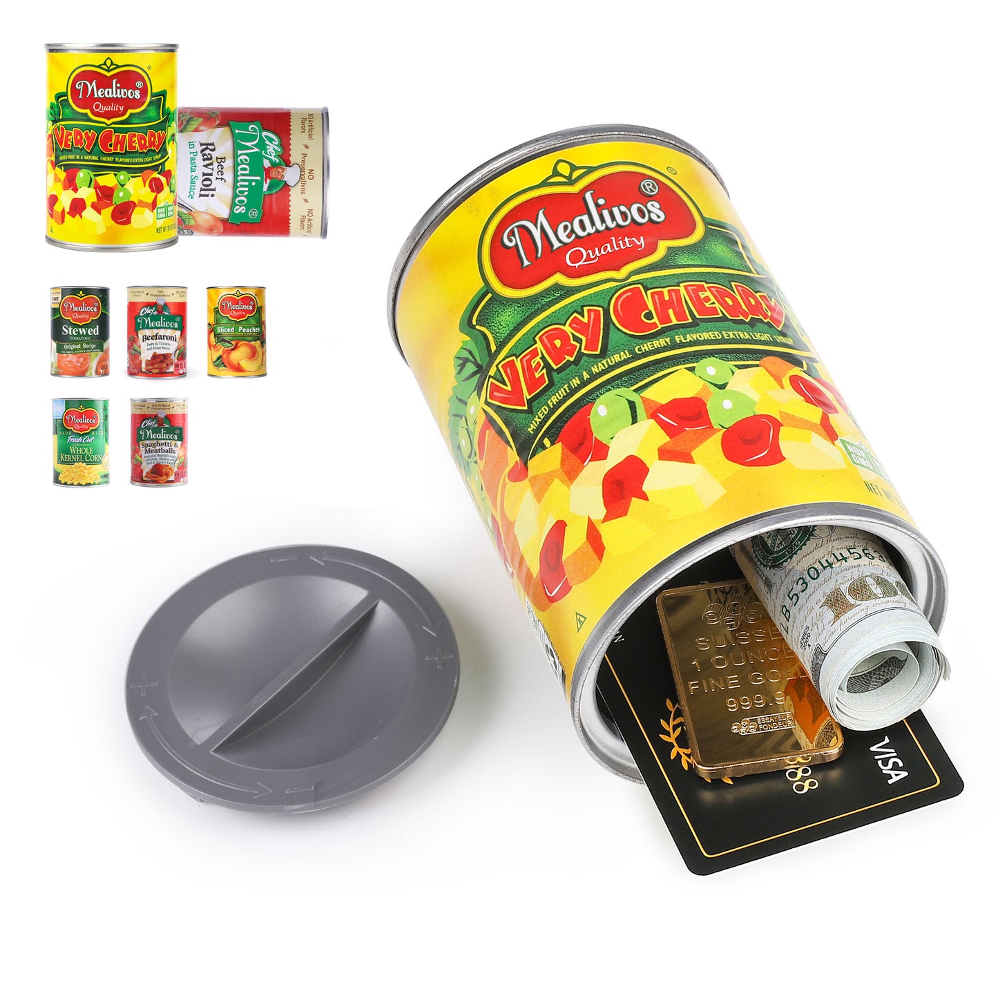 Hidden Safe Fake Can with Hidden Compartment, Hidden Storage Keep Your Valuables Safe Like Money, Keys, and Jewelry