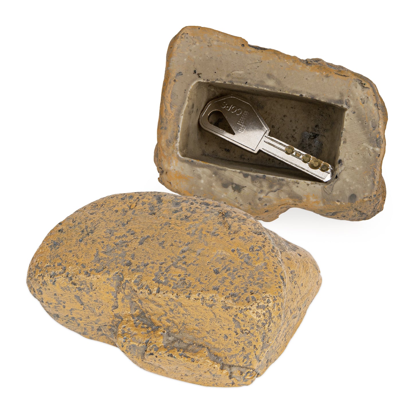 Fake Rock Key Hider Safe for Outdoor Garden or Yard, Large Size Fake Stone Hidden Safe - Looks Stone- Hide A Key Outside in Rock