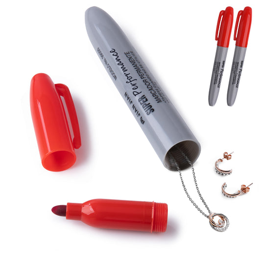 Fake Pen Diversion Safe Keep Your Valuables Secretly, Hidden Safe Storage as a Marker Pen to Hide Small Items- 2pc