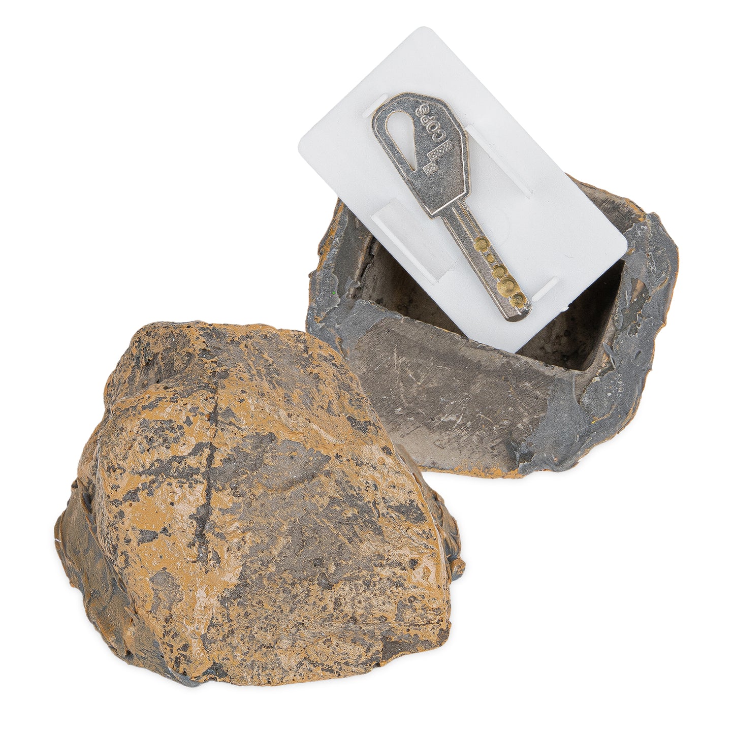 Fake Rock Key Hider Safe for Outdoor Garden or Yard, Large Size Fake Stone Hidden Safe - Looks Stone- Hide A Key Outside in Rock