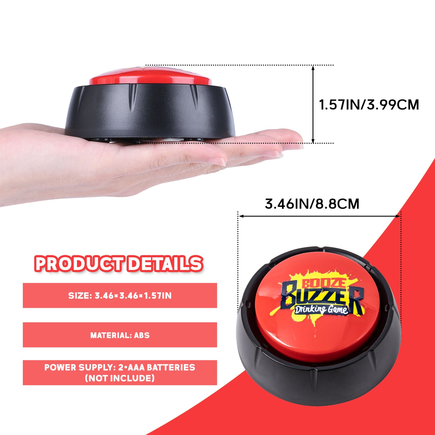 Drinking Games for Adults Funny Party Interactive Game Button for Game Night Party Friends Play or Any Occasion 21st Birthday Gift & Party Starter