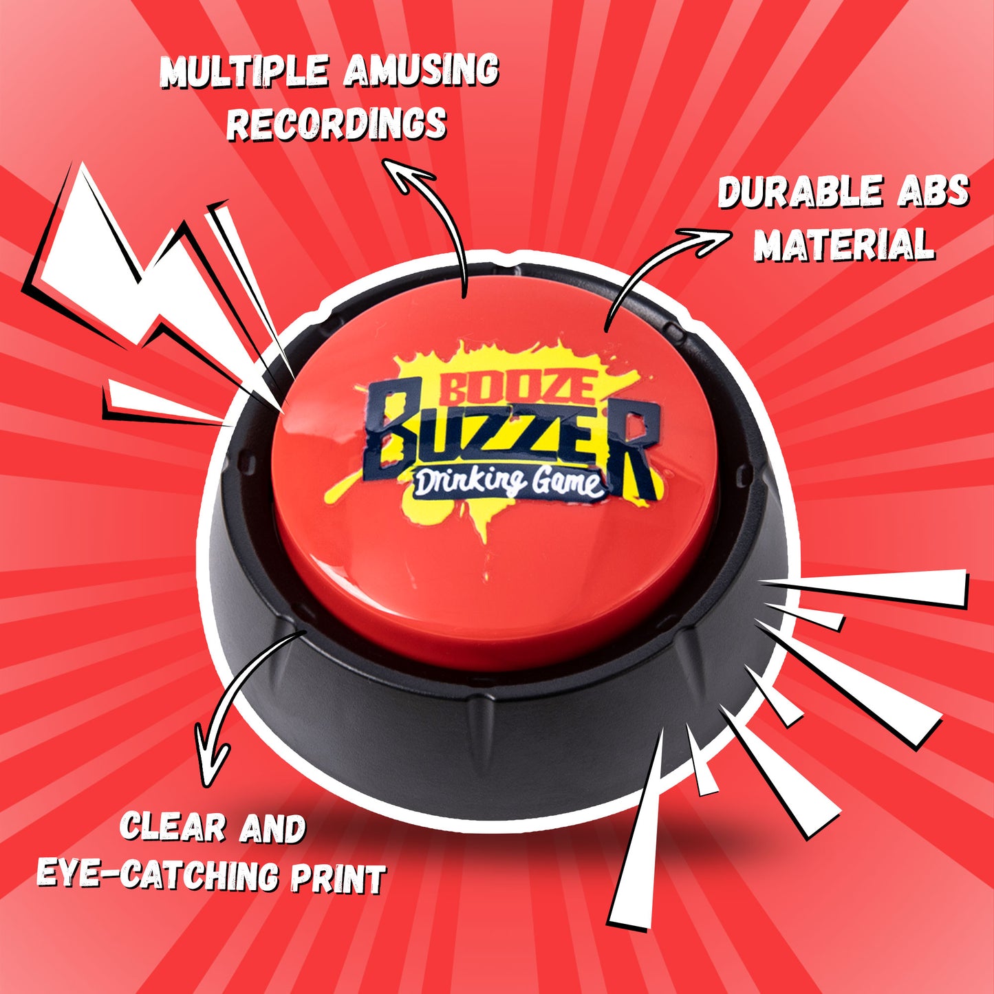 Drinking Games for Adults Funny Party Interactive Game Button for Game Night Party Friends Play or Any Occasion 21st Birthday Gift & Party Starter