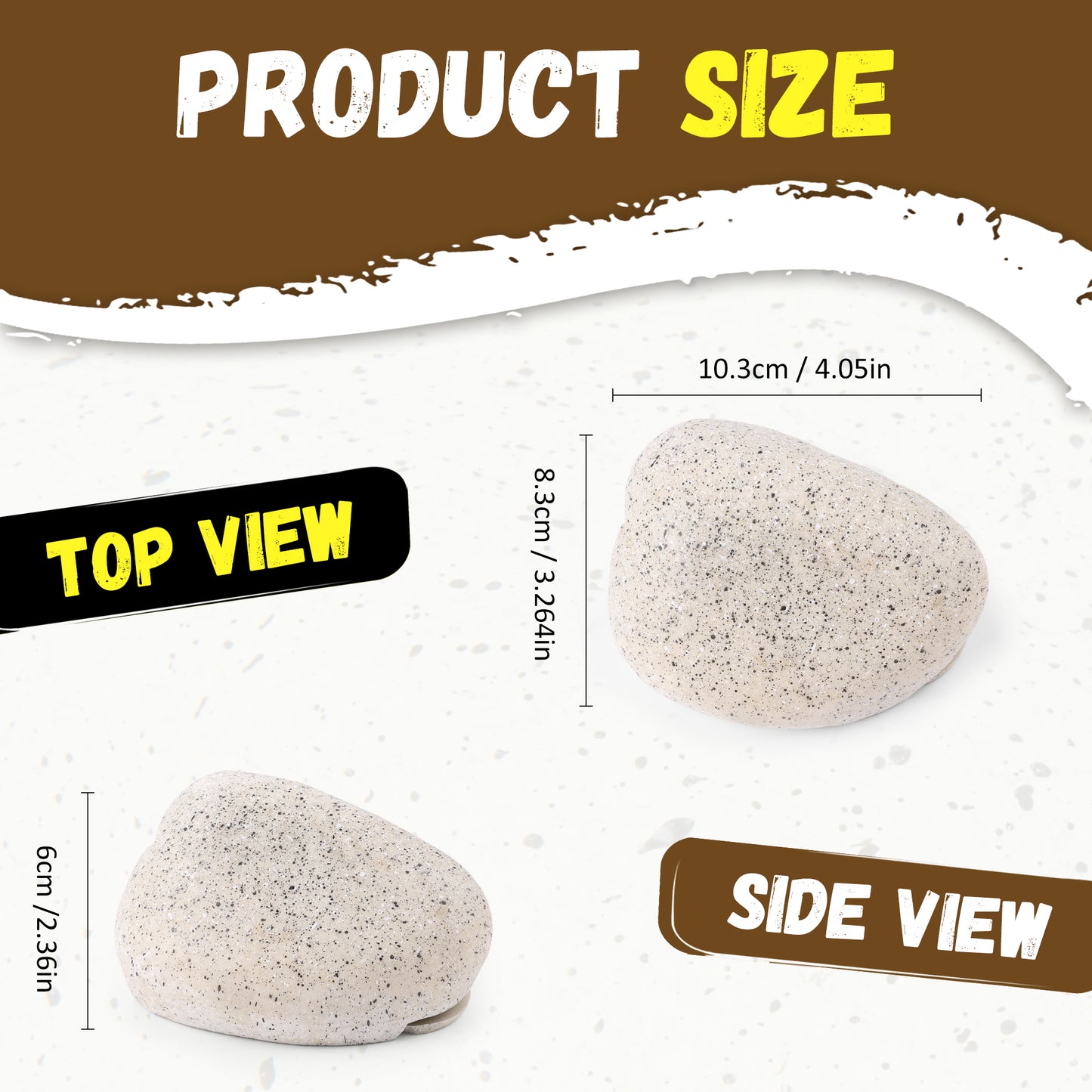 Fake Rock Key Hider Safe for Outdoor Garden or Yard, Large Size Fake Stone Hidden Safe - Looks Stone- Hide A Key Outside in Rock