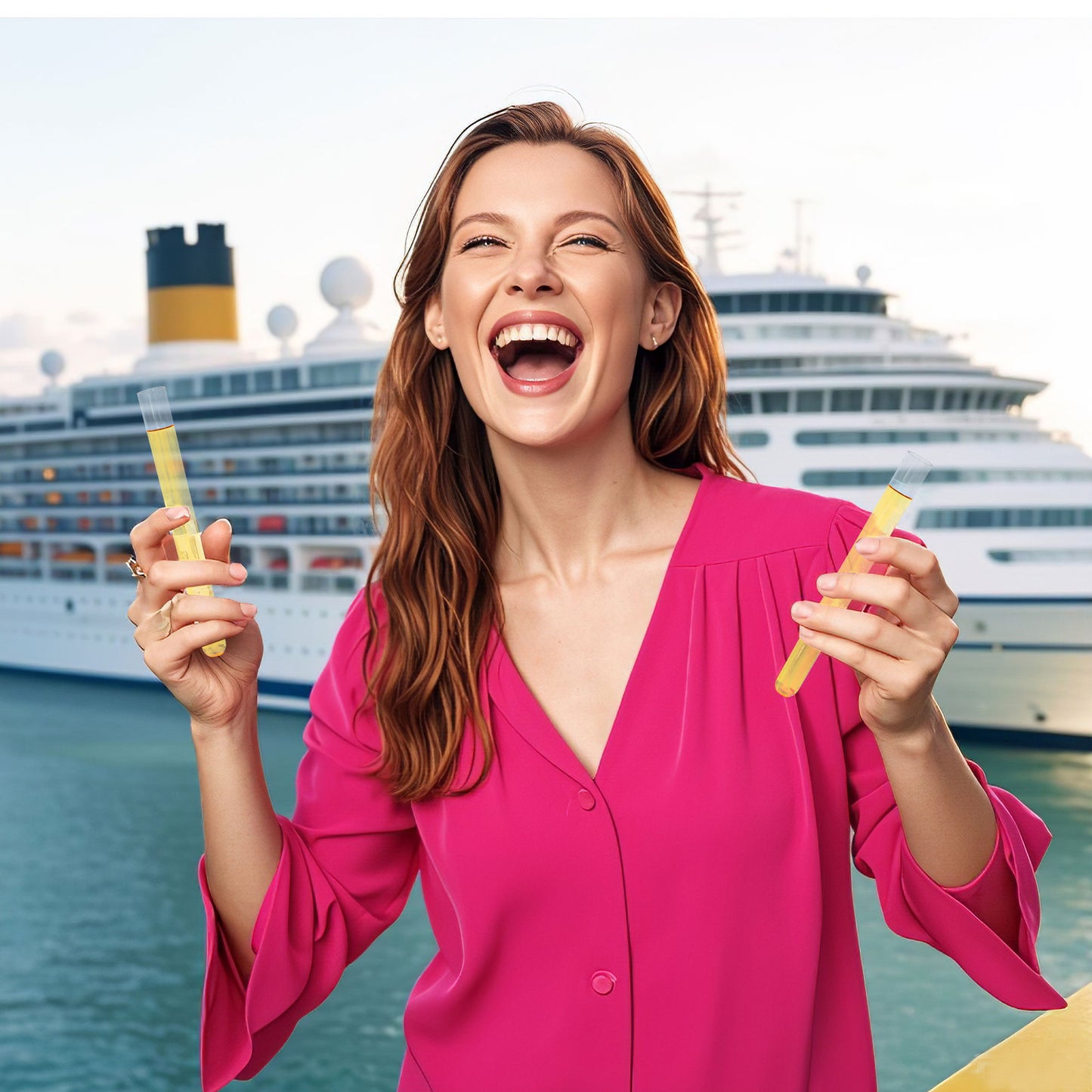 39 PCS Tampon Tube for Women, Plastic Tube for Liquid with Funnel and Spout for Cruise Concert Sports Events-Yellow