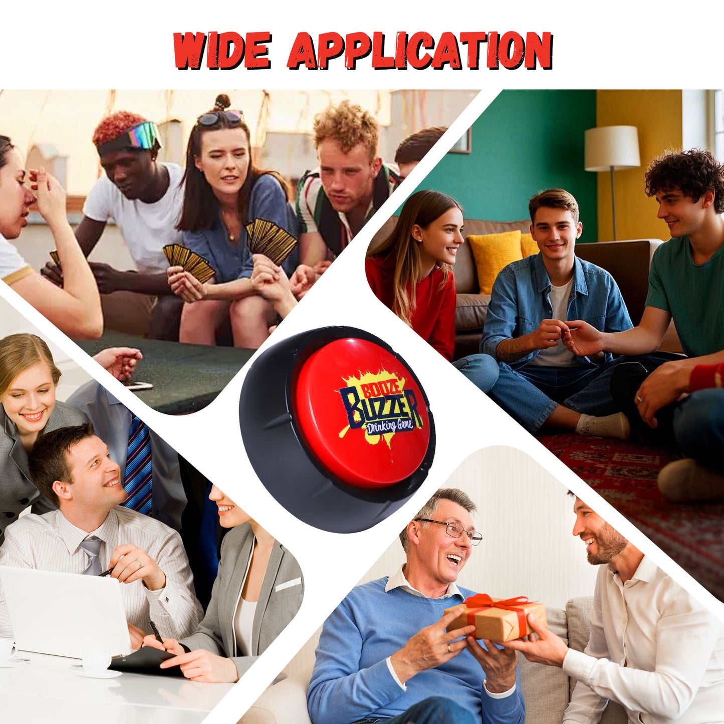 Drinking Games for Adults Funny Party Interactive Game Button for Game Night Party Friends Play or Any Occasion 21st Birthday Gift & Party Starter