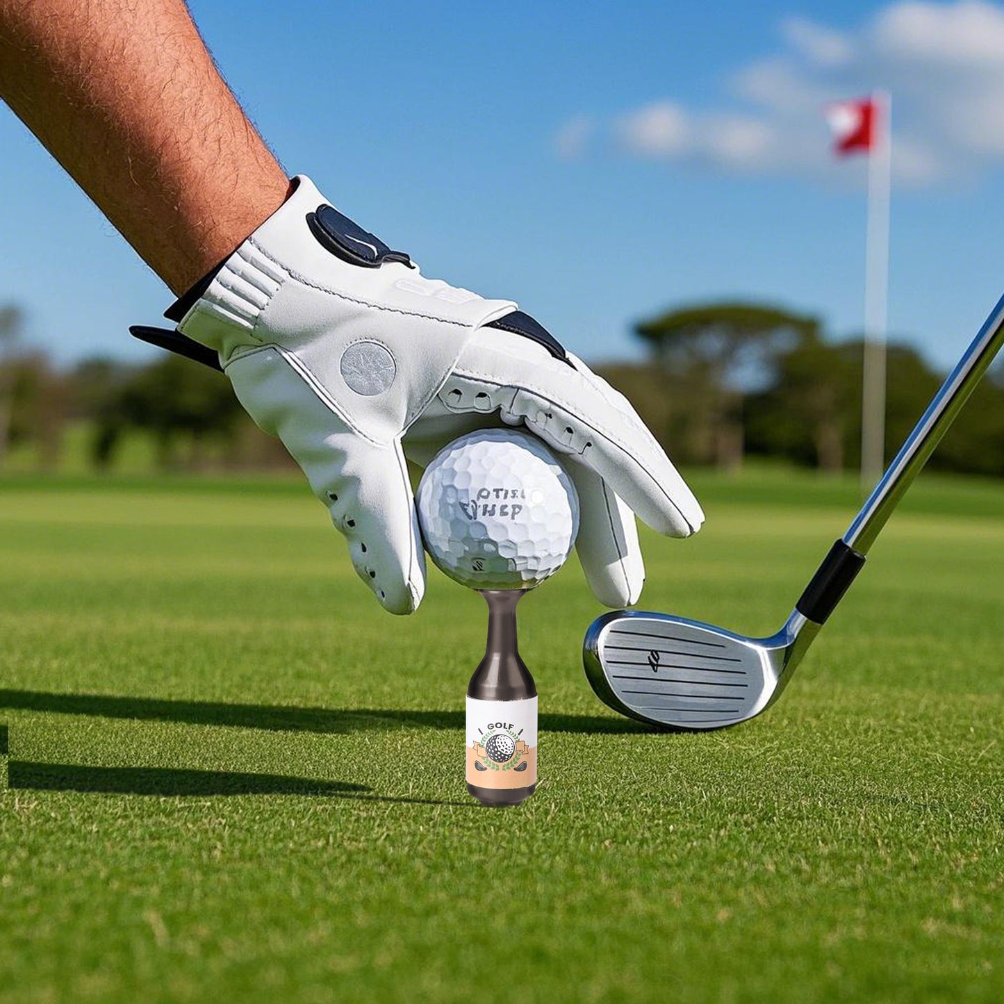 Beer Bottle Golf Tees, 6 Pack Durable Golf Tees Plastic, Funny Golf Tees, Golf Accessories Golf Gifts for Men, Party, Reduce Friction and Enhanced Stability