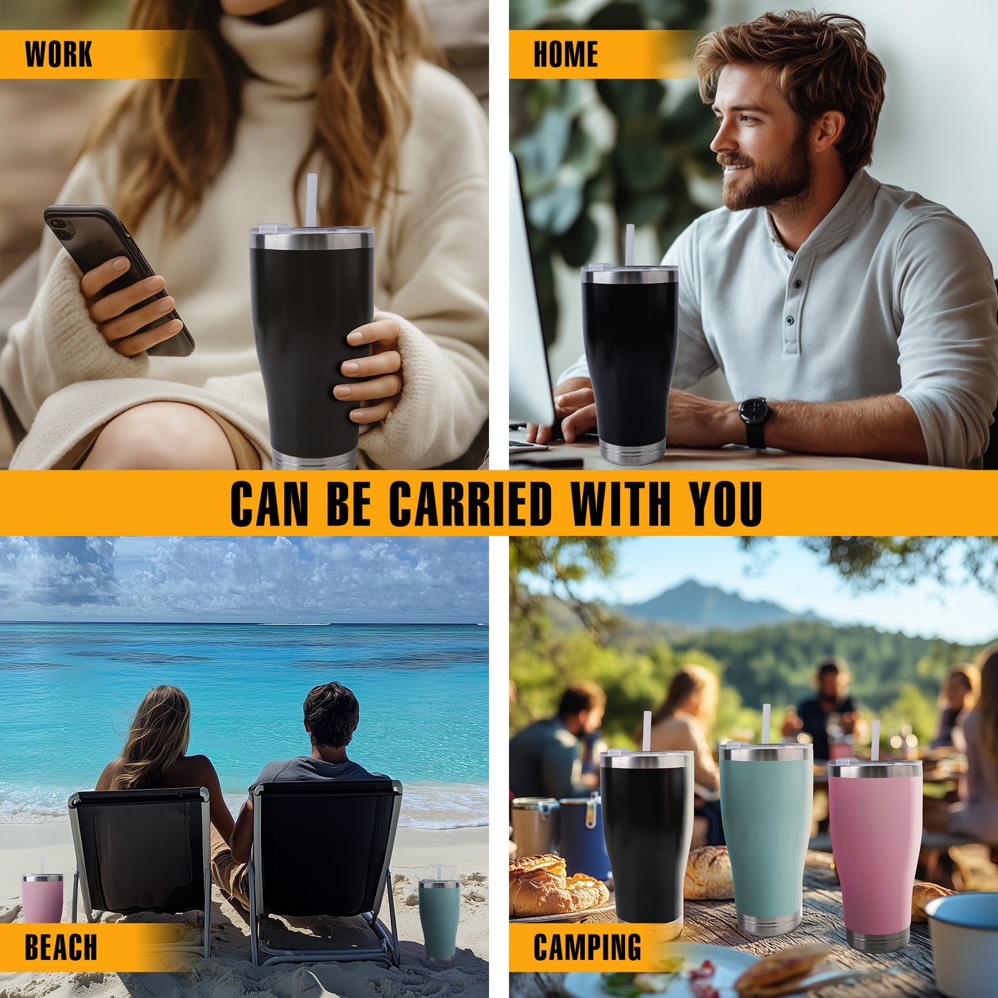 20oz Hidden Safe Water Bottle, Stainless Steel Secret Water Bottle with Hidden Compartment, Keeps Your Valuables Safe Like Money, Keys, and Jewelry