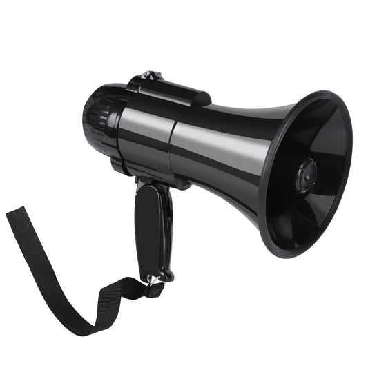 30 Watt Power Portable Megaphone Bullhorn Speaker Voice, Siren/Alarm and 240S Recording with Volume Control and Strap