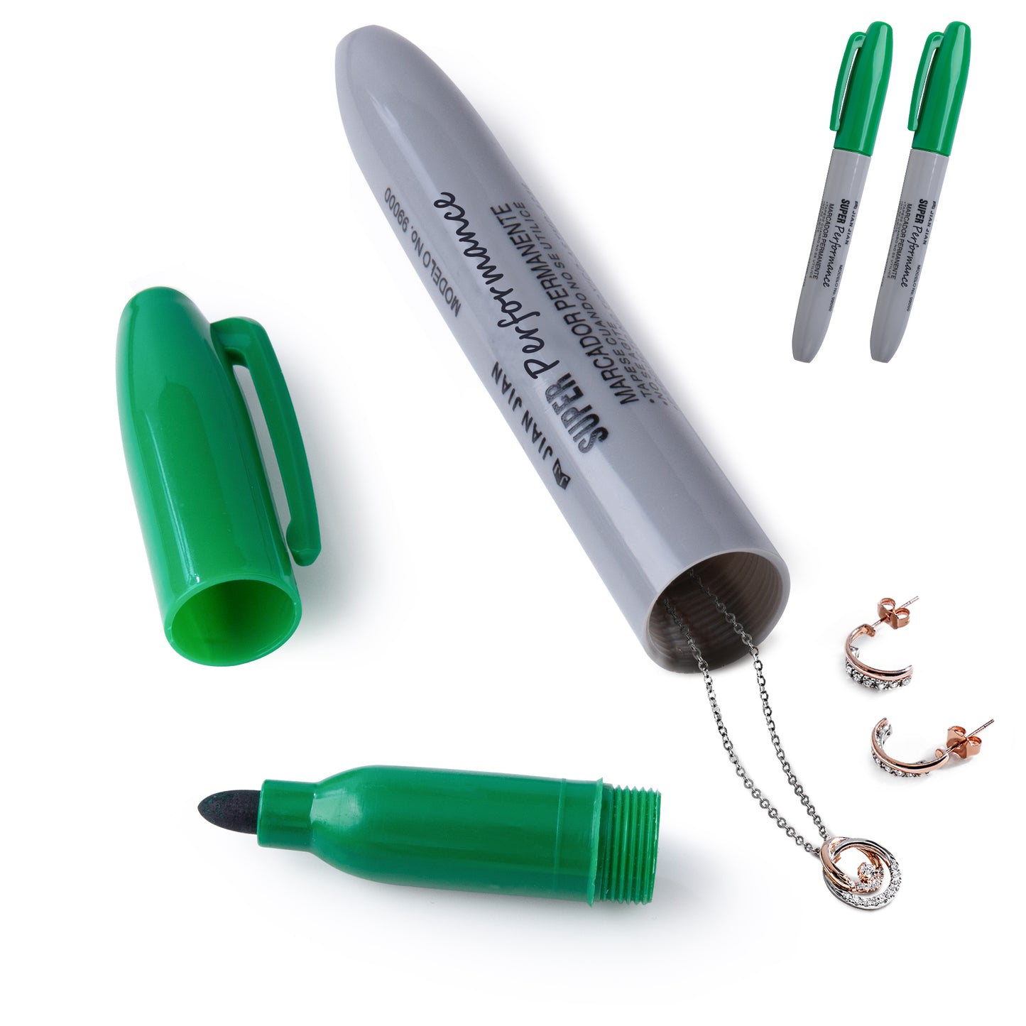 Fake Pen Diversion Safe Keep Your Valuables Secretly, Hidden Safe Storage as a Marker Pen to Hide Small Items- 2pc